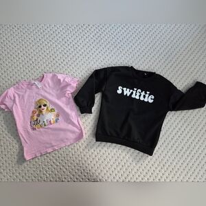 Taylor Swift Bundle- Tshirt And Sweatshirt - Girls 4 - 5T